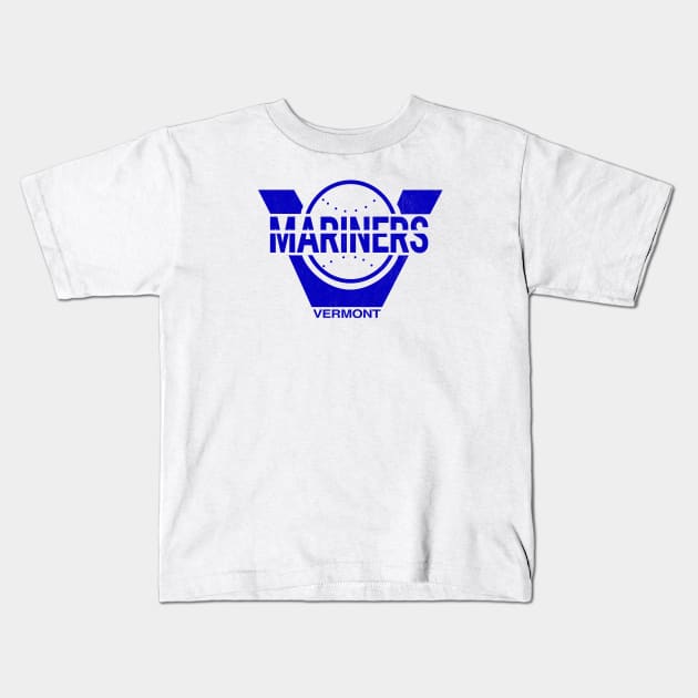 Defunct Vermont Mariners Baseball 1988 Kids T-Shirt by LocalZonly